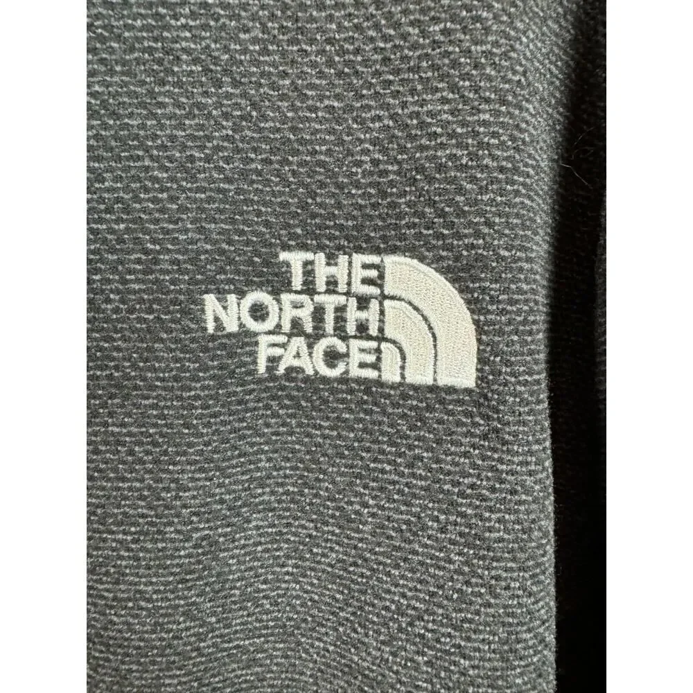 THE NORTH FACE dark gray graphite knit fleece zip mens sweater pullover XL NWOT